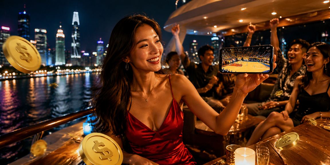 Người dùng tại TP.HCM ngồi cà phê và theo dõi cá cược bóng rổ trực tuyến trên điện thoại
